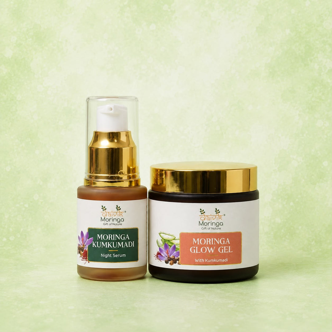 Daivik Moringa Combo | Moringa Glow Gel + Kumkumadi Night Serum