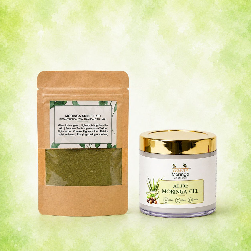 Daivik Moringa Combo | Aloe Moringa Gel 110g + Skin Elixir 50g