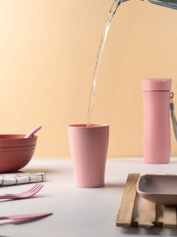 Irida Naturals Wheat Straw Cups - Set of 4