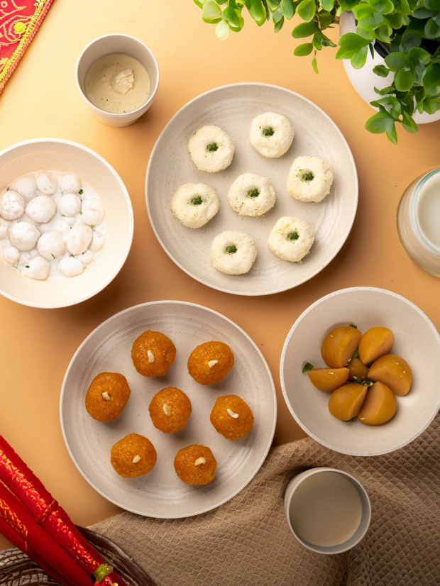 Irida Naturals Wheat Straw Gift Set - Holiday Tableware Trio