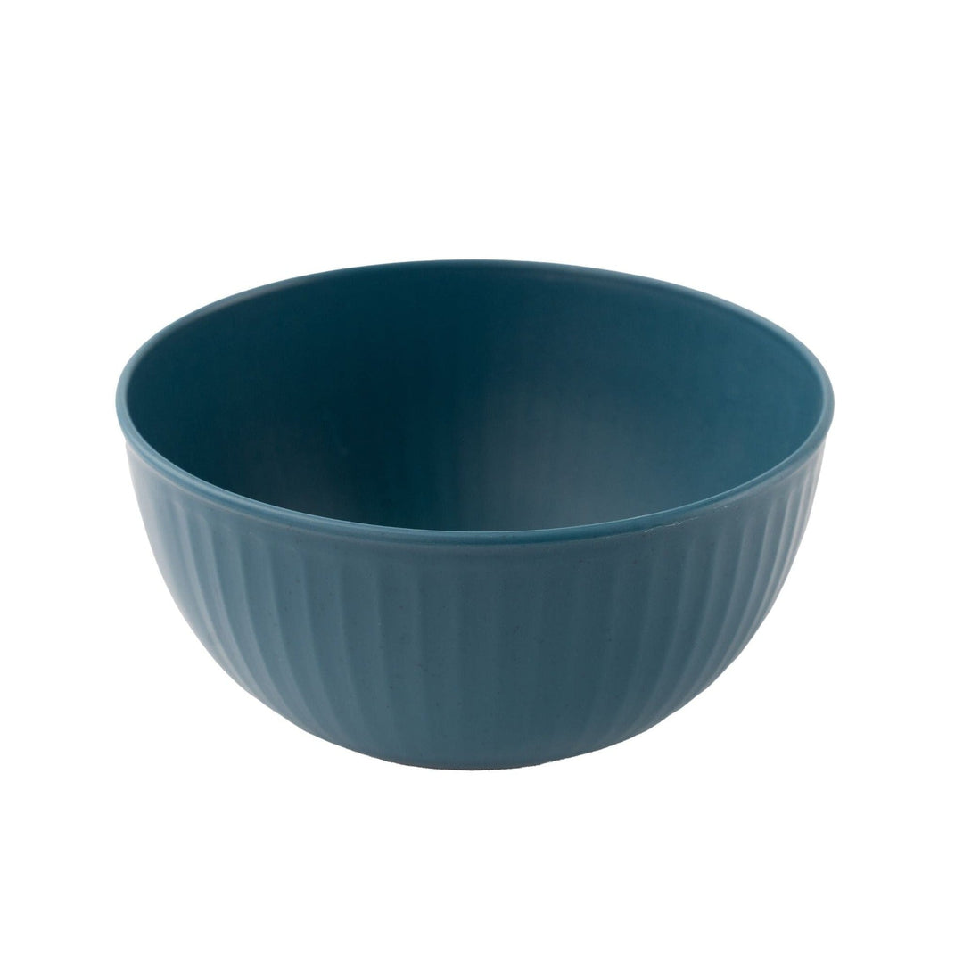 Wheat Straw and Bamboo Fiber Fluted Serving Bowls