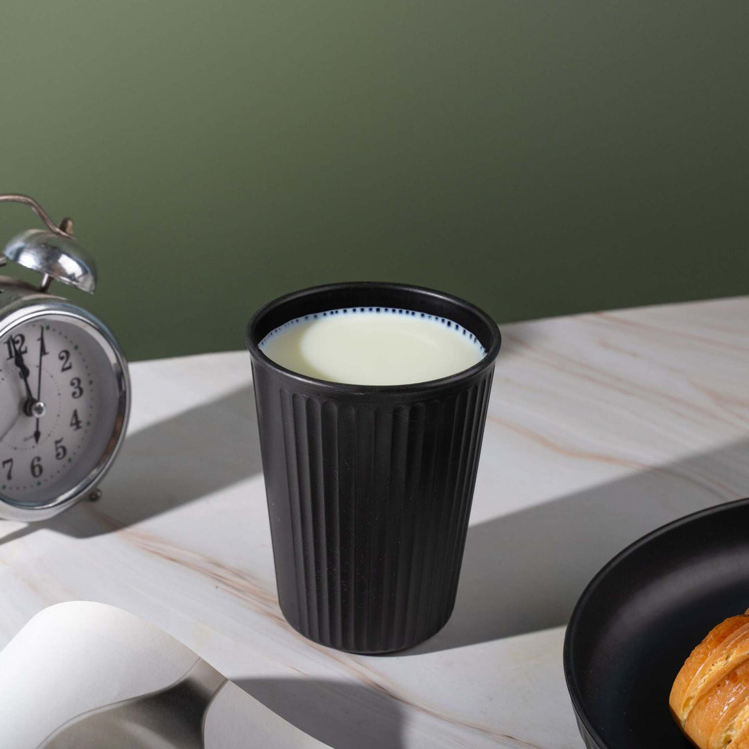 Wheat Straw and Bamboo Fiber Fluted Water Cups