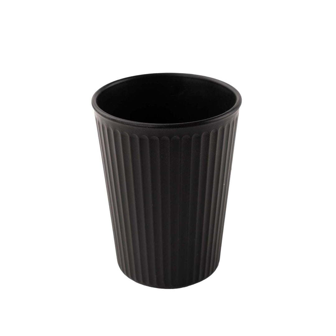 Irida Naturals Wheat Straw and Bamboo Fiber Fluted Water Cups - Set Of 4