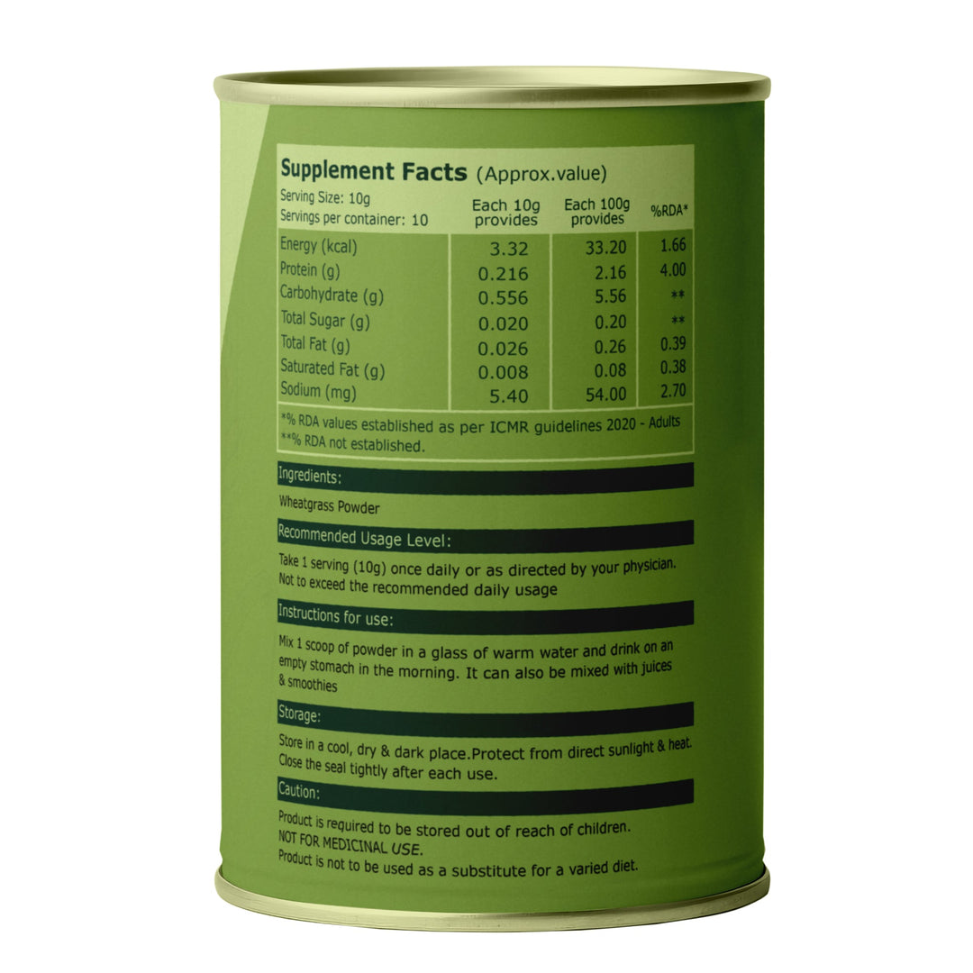 Wheatgrass Powder  100g | Detox, Alkalizing & Daily Energy Support