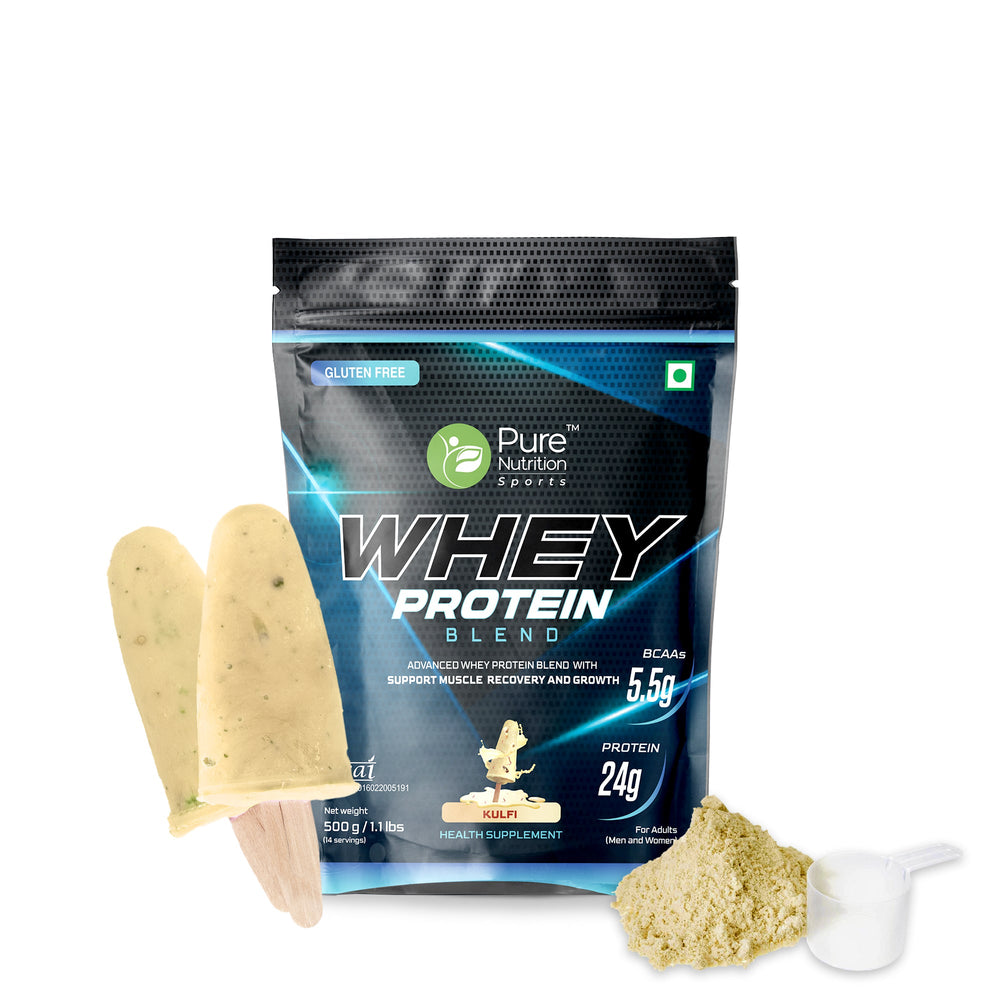 Whey Protein Blend For Muscle building, Lean muscle building (Kulfi )- 500 gm