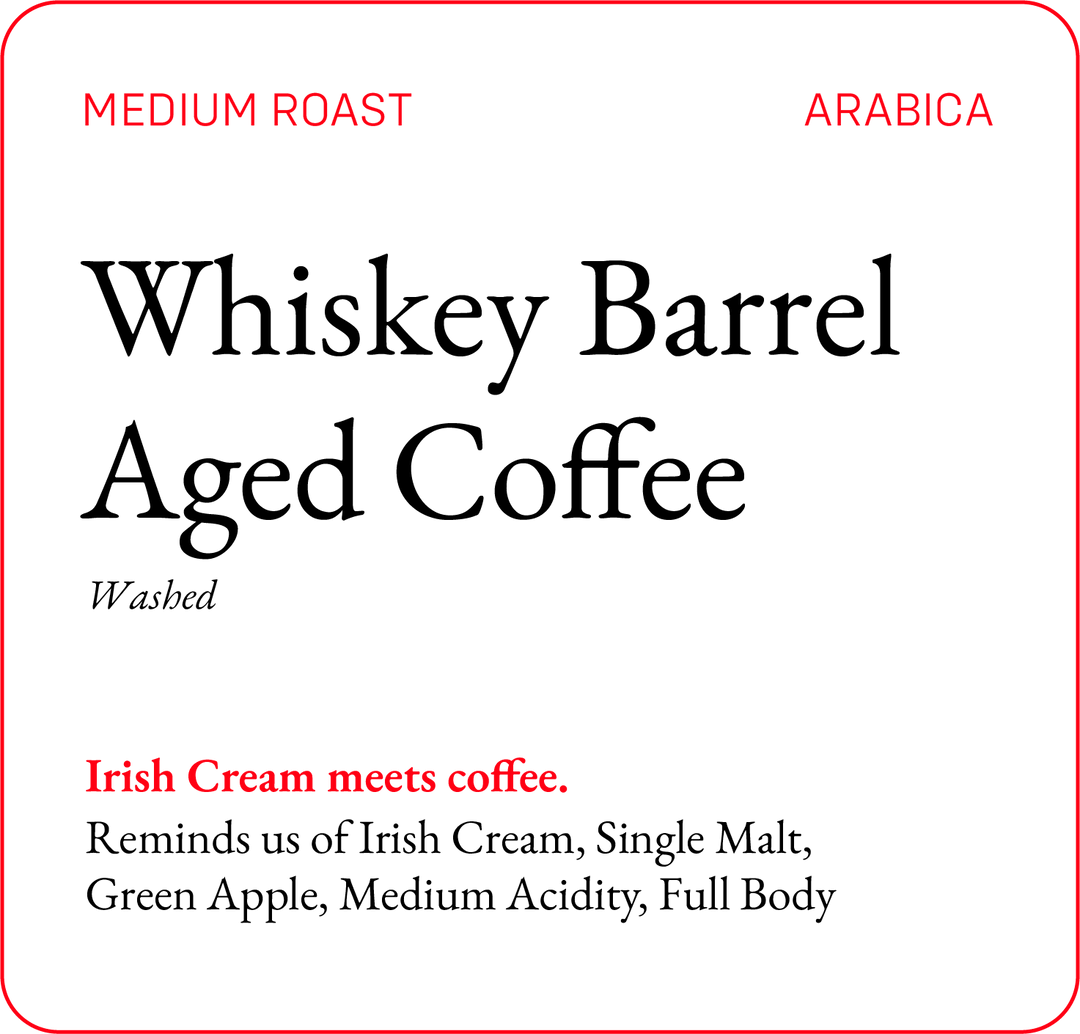 Bili Hu Coffees Whiskey Barrel Aged Coffee