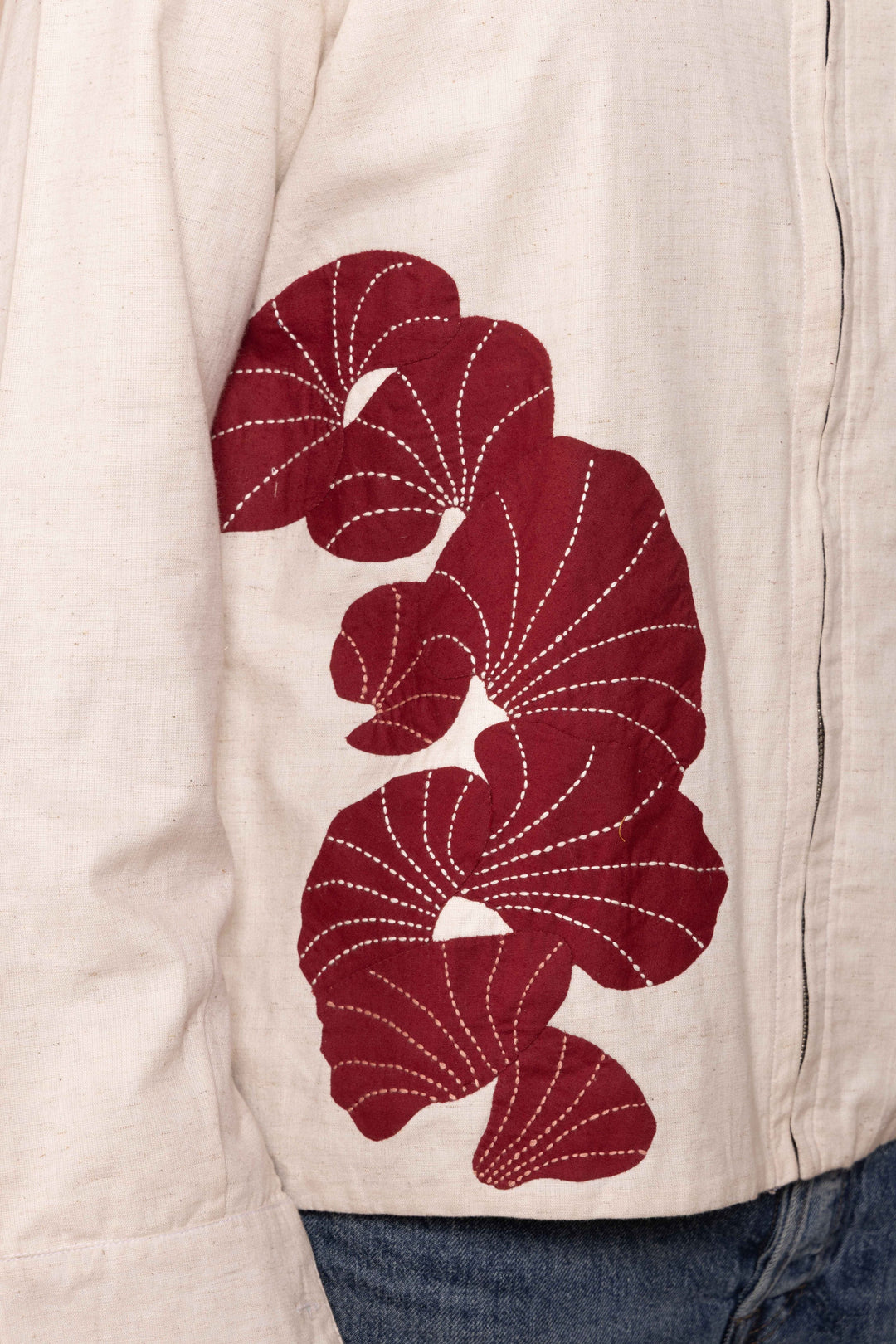 Zoom closeup on handwork