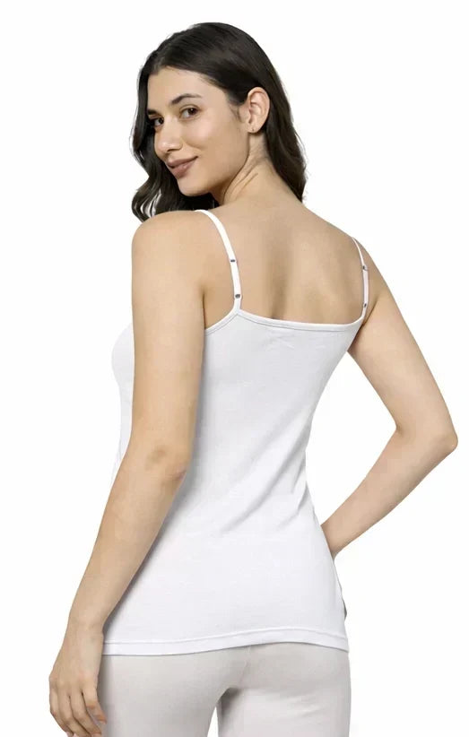 Bamboo Fabric Camisole – Soft, Breathable, Eco-Friendly | White