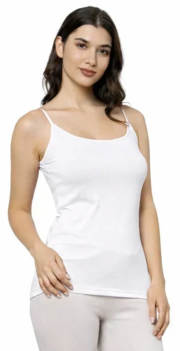 Bamboo Fabric Camisole – Soft, Breathable, Eco-Friendly | White