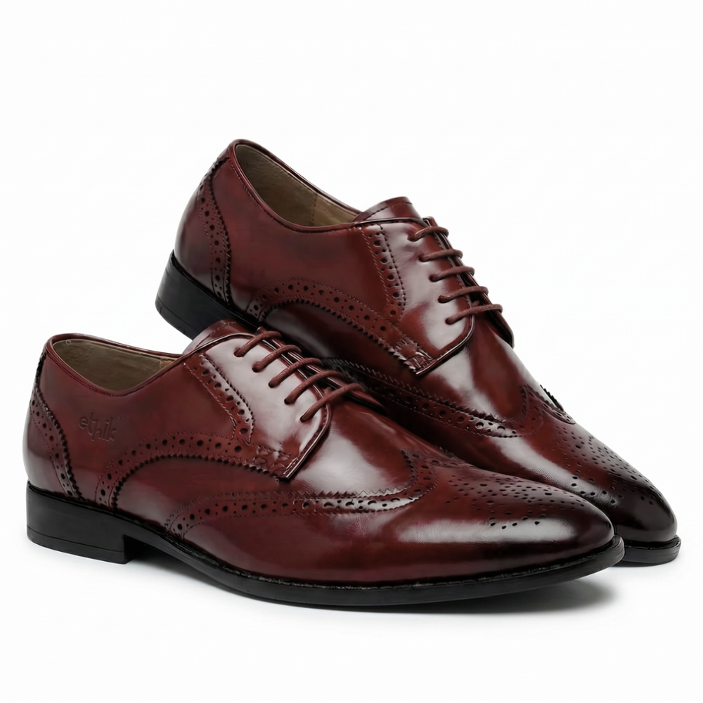 Winger Tan  Wingtip Brogue Derby Shoes