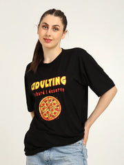 Women Black Oversized Bamboo T-Shirt – Soft, Breathable & Sustainable