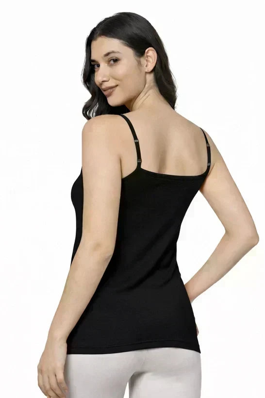 Bamboo Fabric Camisole – Soft, Breathable, Eco-Friendly, and Stylish for All-Day Comfort and Elegance | Black