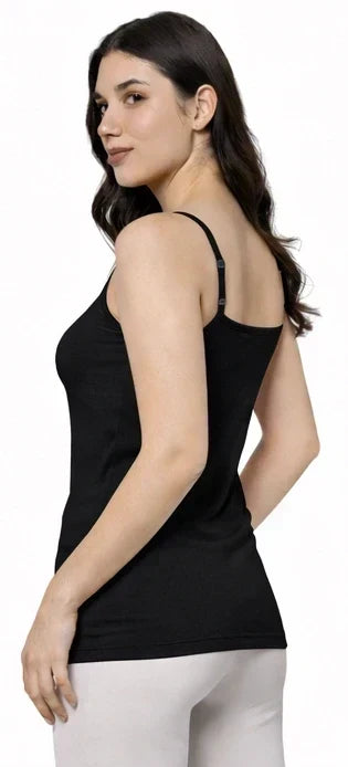 Bamboo Fabric Camisole – Soft, Breathable, Eco-Friendly, and Stylish for All-Day Comfort and Elegance | Black