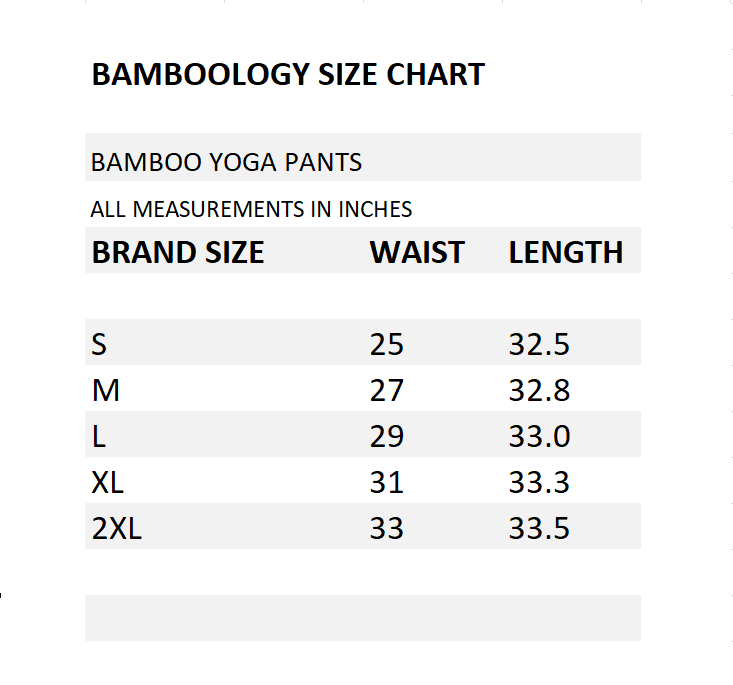 Bamboology Trends Bamboo Fabric Yoga Pant Black | Clean