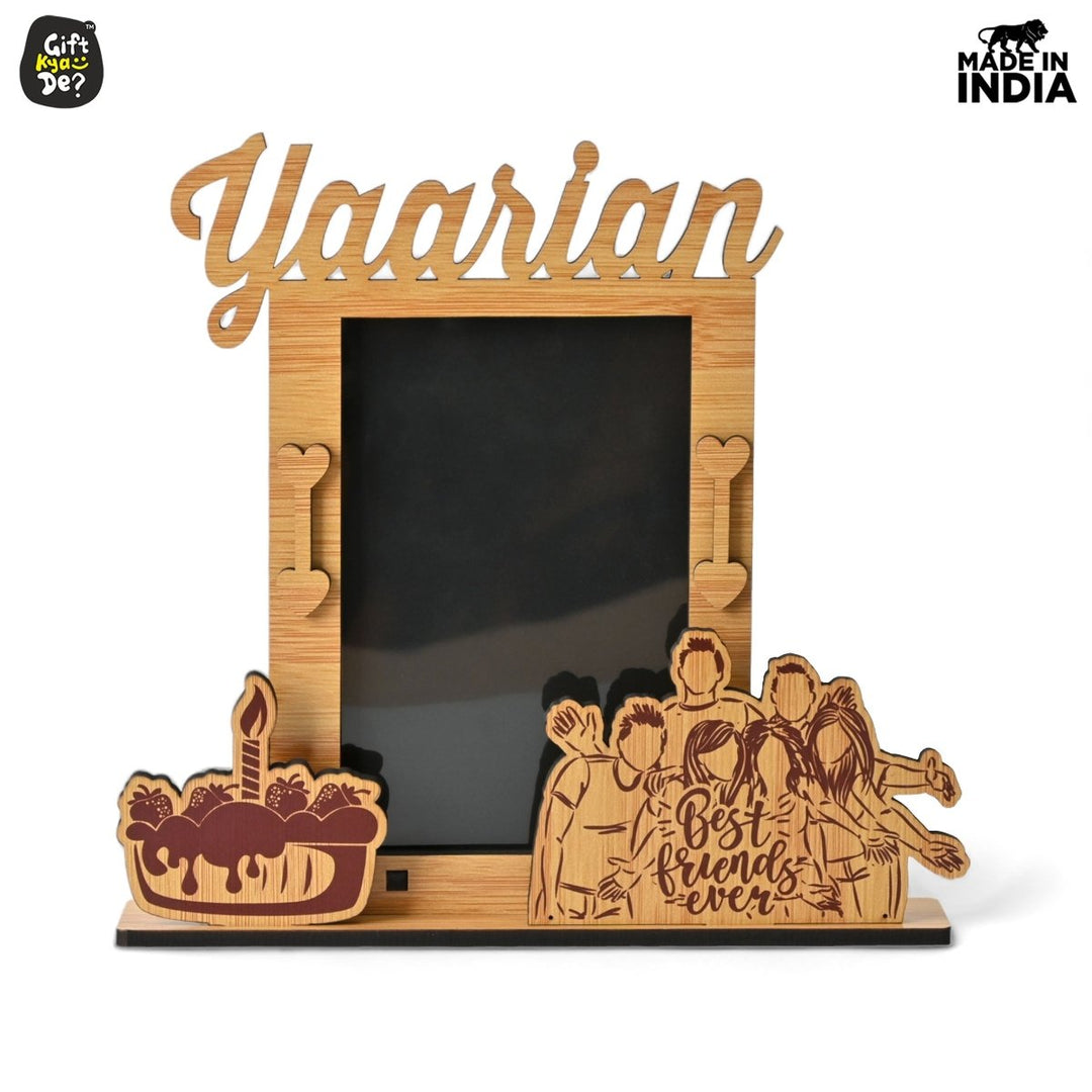 Gift Kya De Yaarian Photo Frame | Best Friends Ever Table/Desk Single Photo Frame (4" X 6")