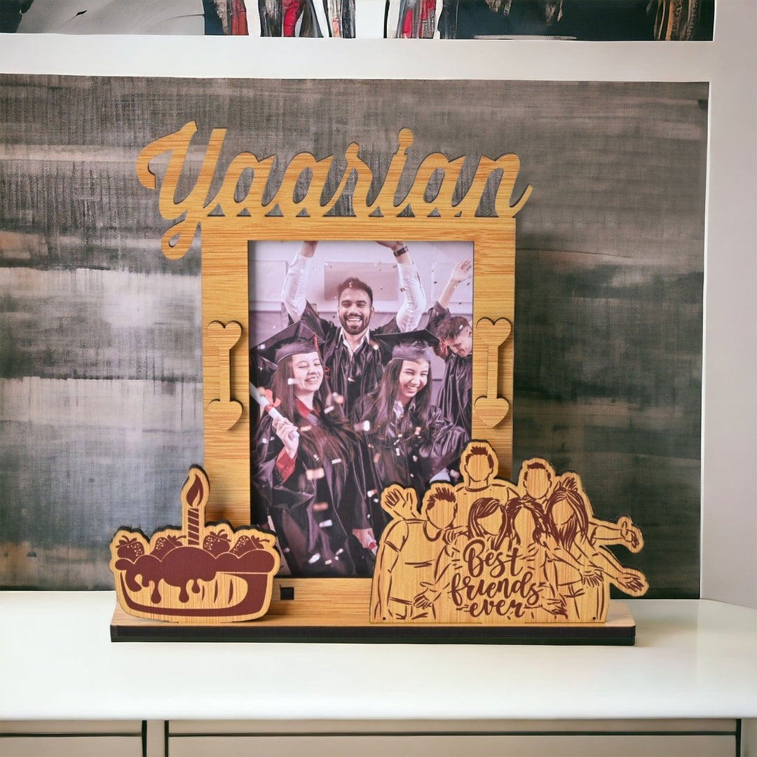 Gift Kya De Yaarian Photo Frame | Best Friends Ever Table/Desk Single Photo Frame (4" X 6")