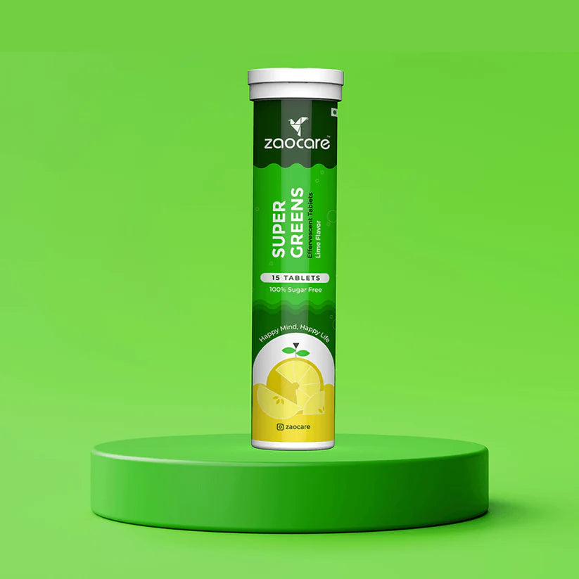 Zaocare Essential vitamin effervescent tablets combo for men & women | 100% vegan | plant-based