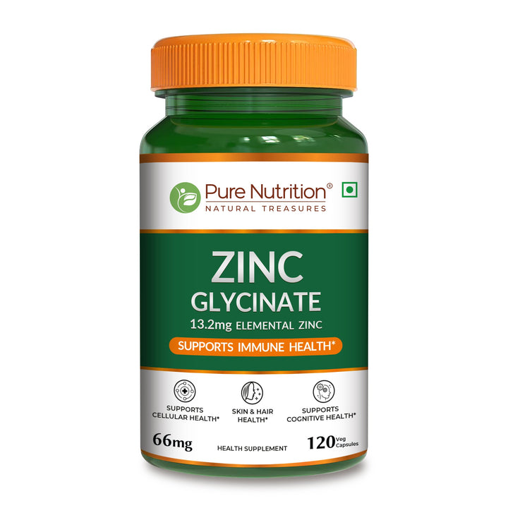 Zinc Glycinate  13.2mg Elemental Zinc | High Absorption Immunity Support