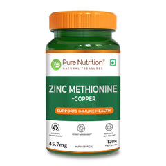 Pure Nutrition Zinc Methionine Veg Capsules – 120 Caps