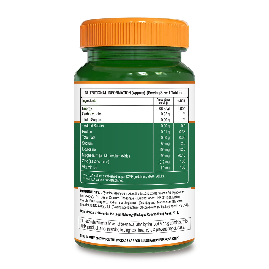 ZMA 120 Veg Tablets | Zinc, Magnesium Aspartate & Vitamin B6 | Muscle & Sleep