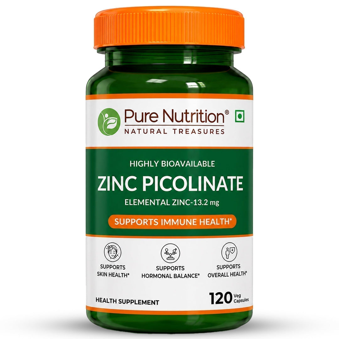 Zinc Picolinate 13.2mg  High Absorption | Immunity & Skin Support