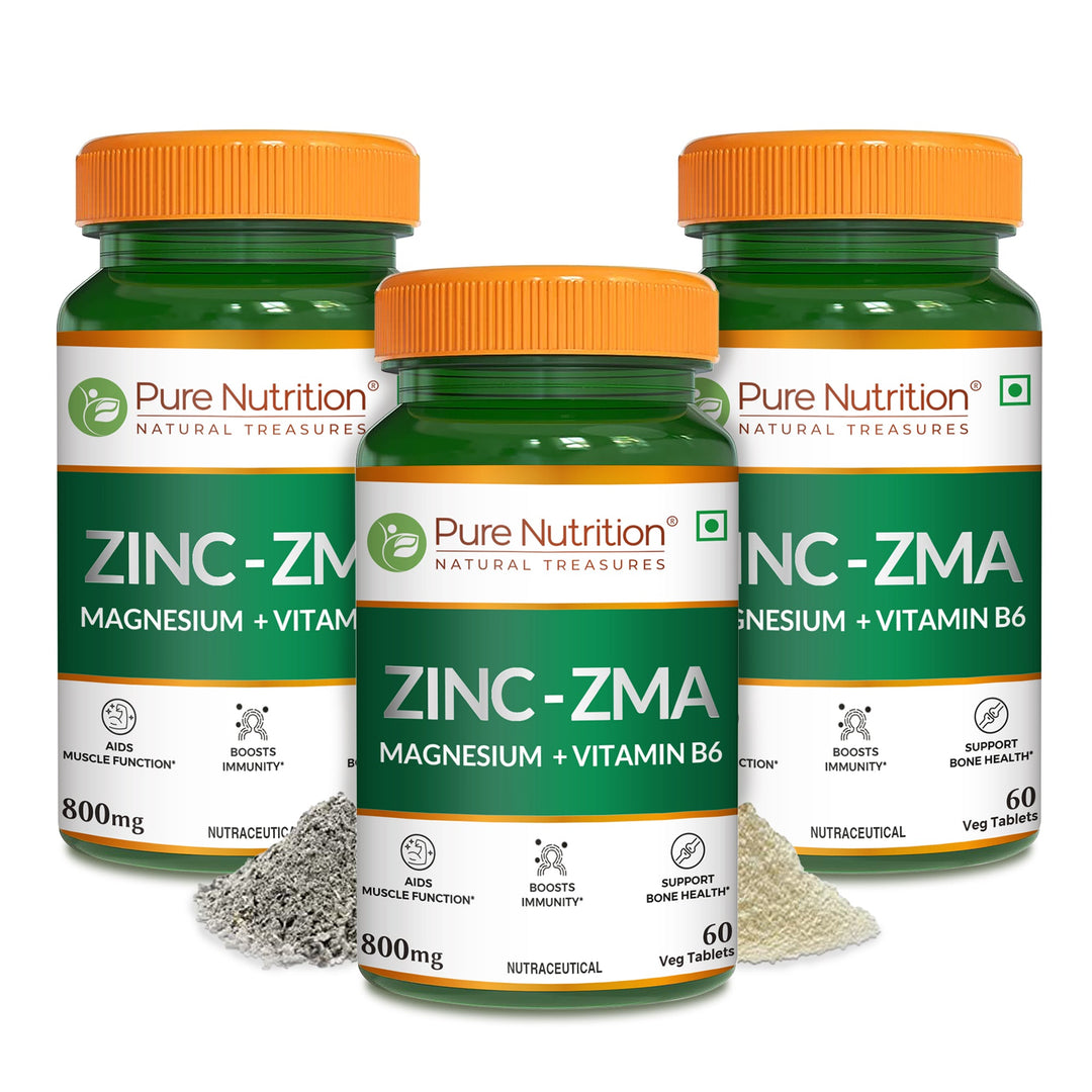 Pure Nutrition ZMA – Zinc, Magnesium & Vitamin B6 Tablets