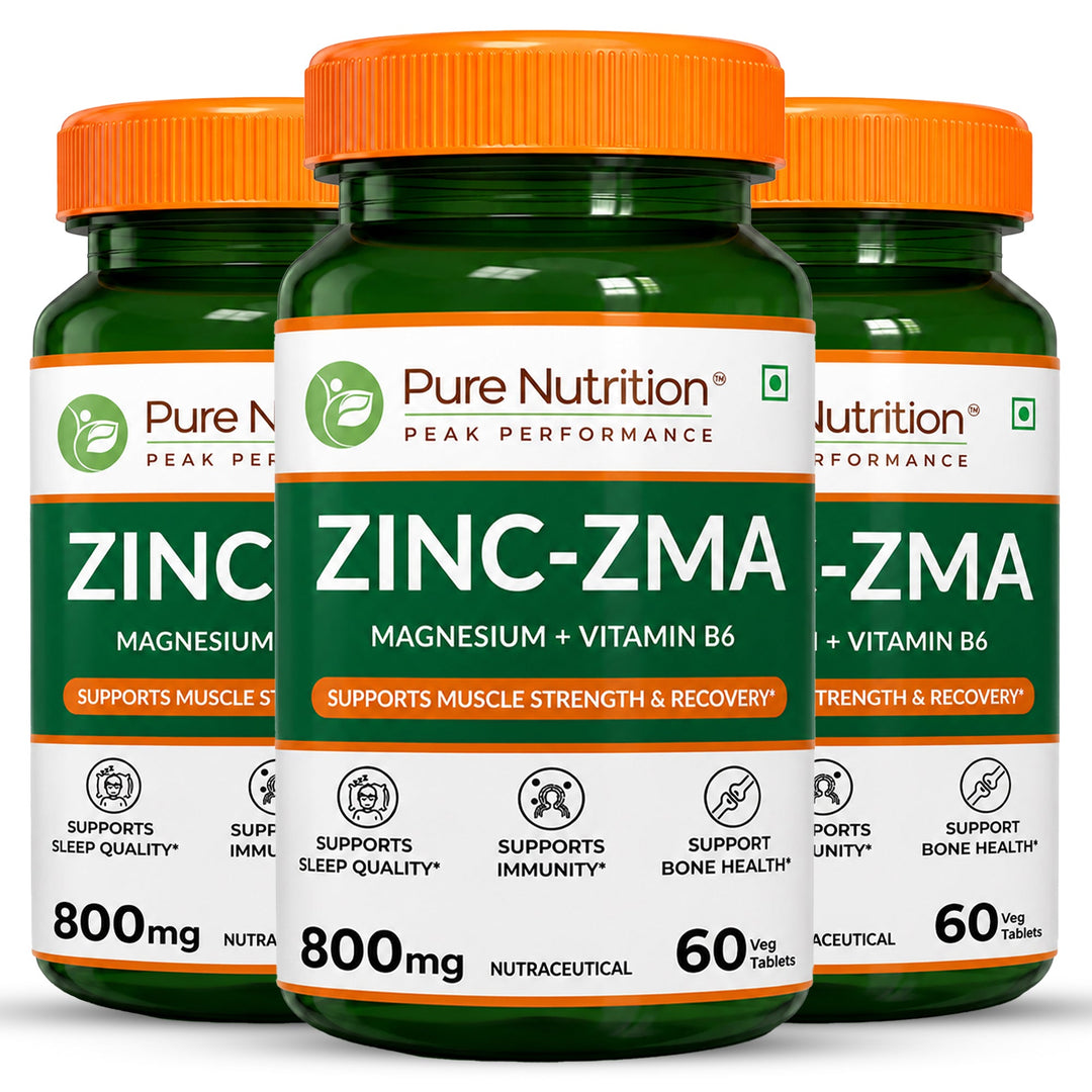 Pure Nutrition ZMA  Zinc, Magnesium & Vitamin B6 Tablets