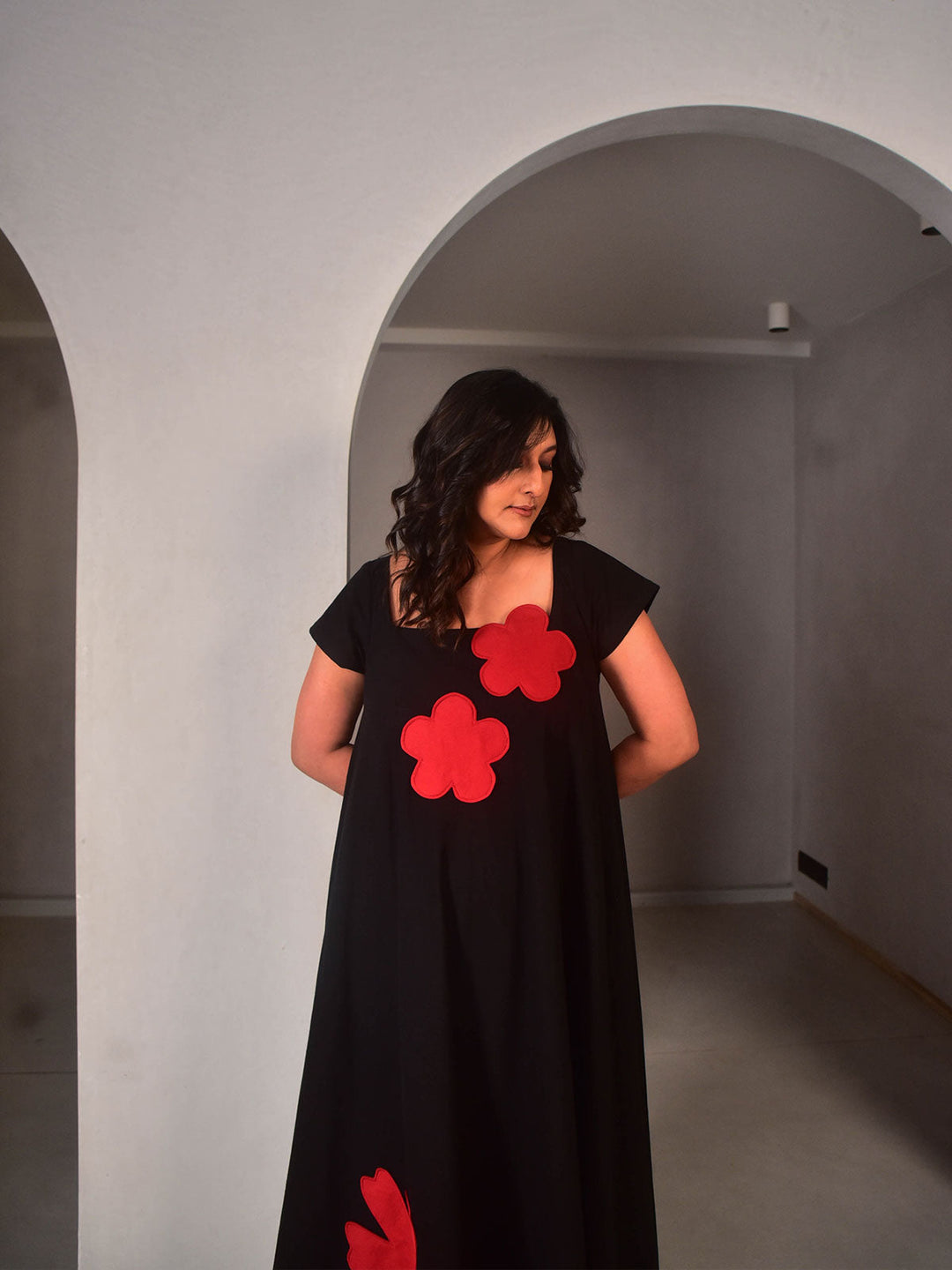 WhySoBlue Zoey Dress with Applique