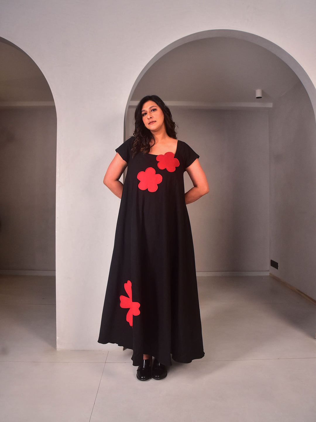 WhySoBlue Zoey Dress with Applique