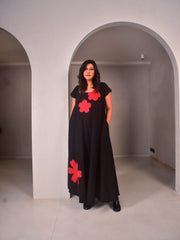 WhySoBlue Zoey Dress with Applique