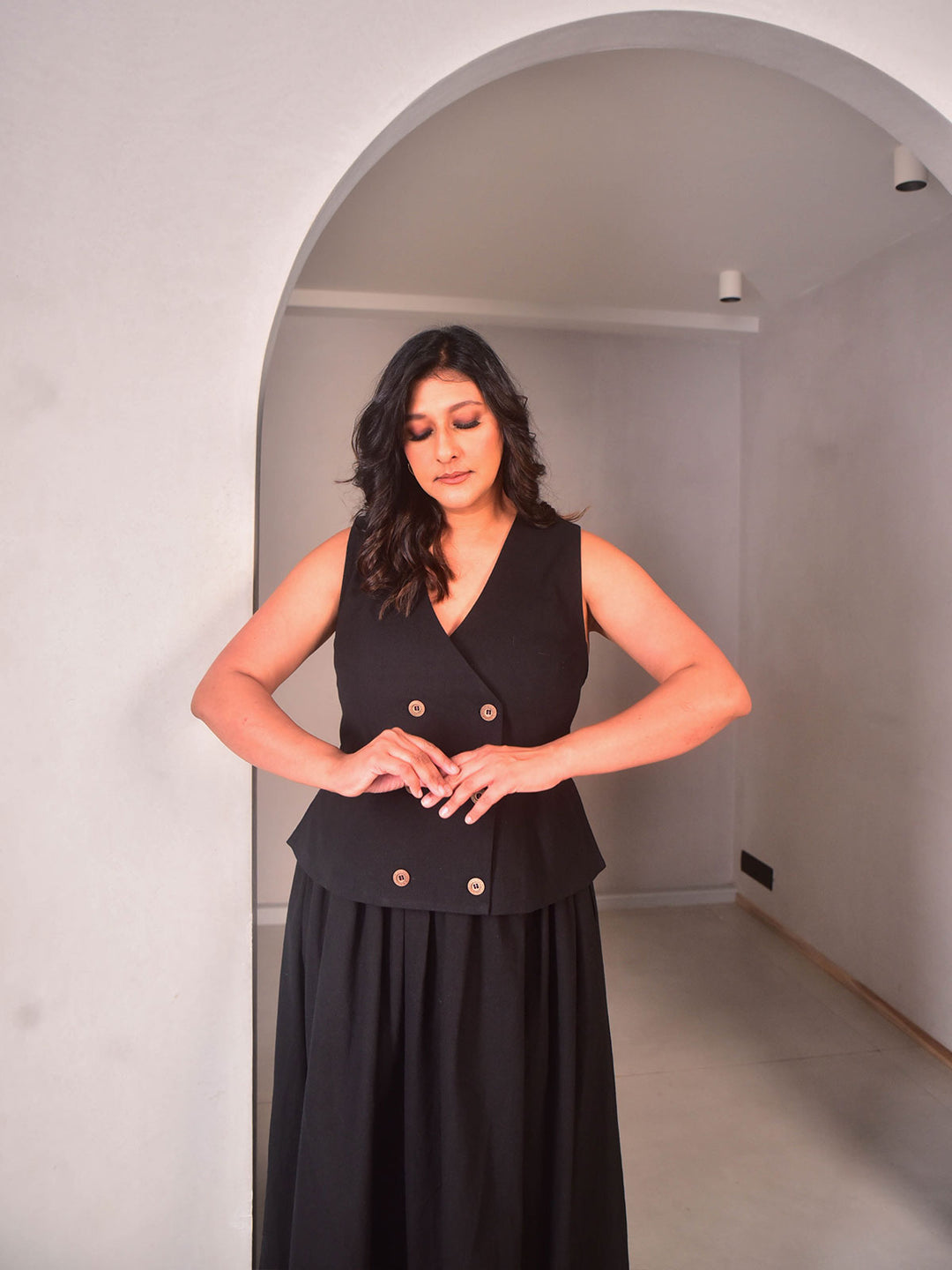 WhySoBlue Zoey Tie Vest