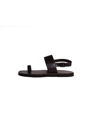 Zoo Dark Brown | Casual Sandals for Men (Black)