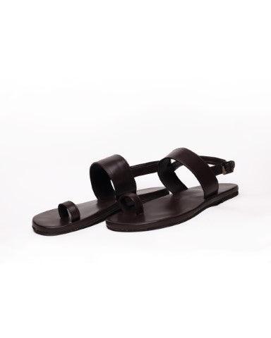 Zoo Dark Brown | Casual Sandals for Men (Black)