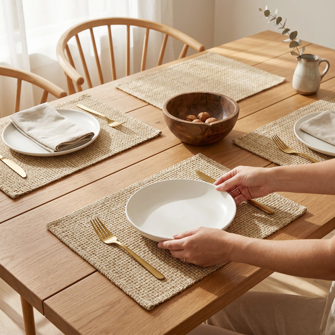 Cotton Woven Placemats Set of 4