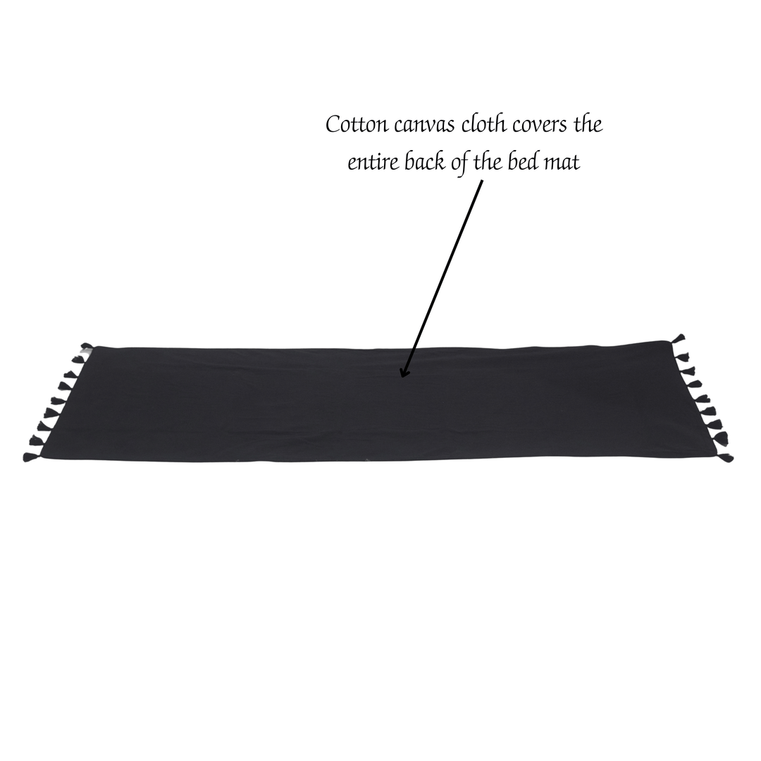 After Wait | Bamboo Bed Mat – Monochrome Jacquard Mystical Weave
