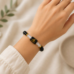 Bamboology Trends Scorpio Zodiac Gemstone Bracelet | Certified Natural Crystal Bracelet for Strength, Protection, Intuition & Success