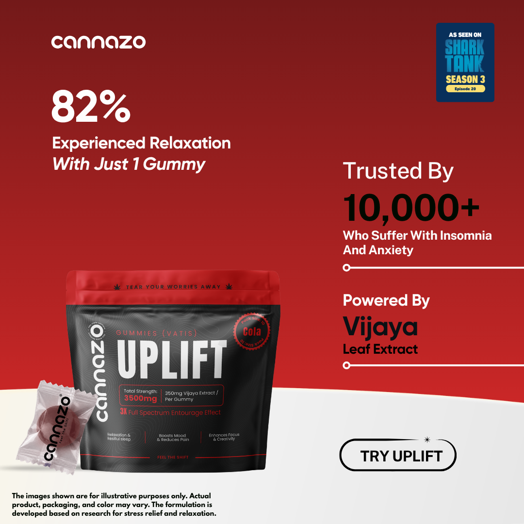 Uplift Gummies (Vatis) – 350mg Cola | For Insomnia (Better Sleep) Relief, Relaxation & Unwinding