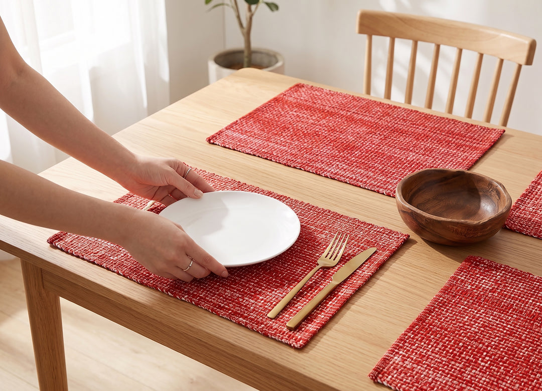 Cotton Woven Placemats Set of 4