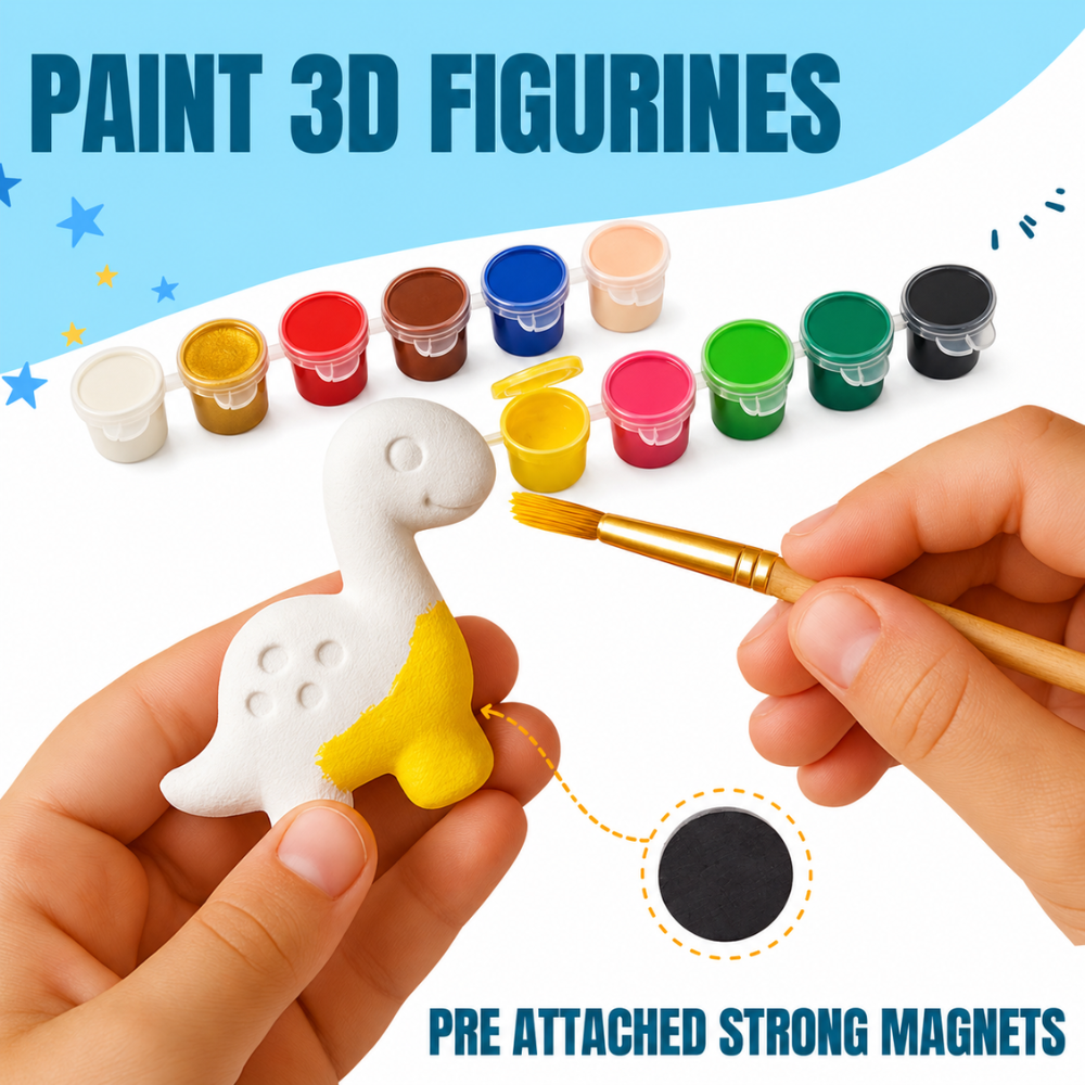 DIY Ceramic Magnet - Dinosaur