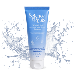 Science & Roots 1% Salicylic Acid Hydration Boost Gentle Facewash | Fights acne and reduces acne marks | Controls Oil | Suitable for sensitive skin | All skin types