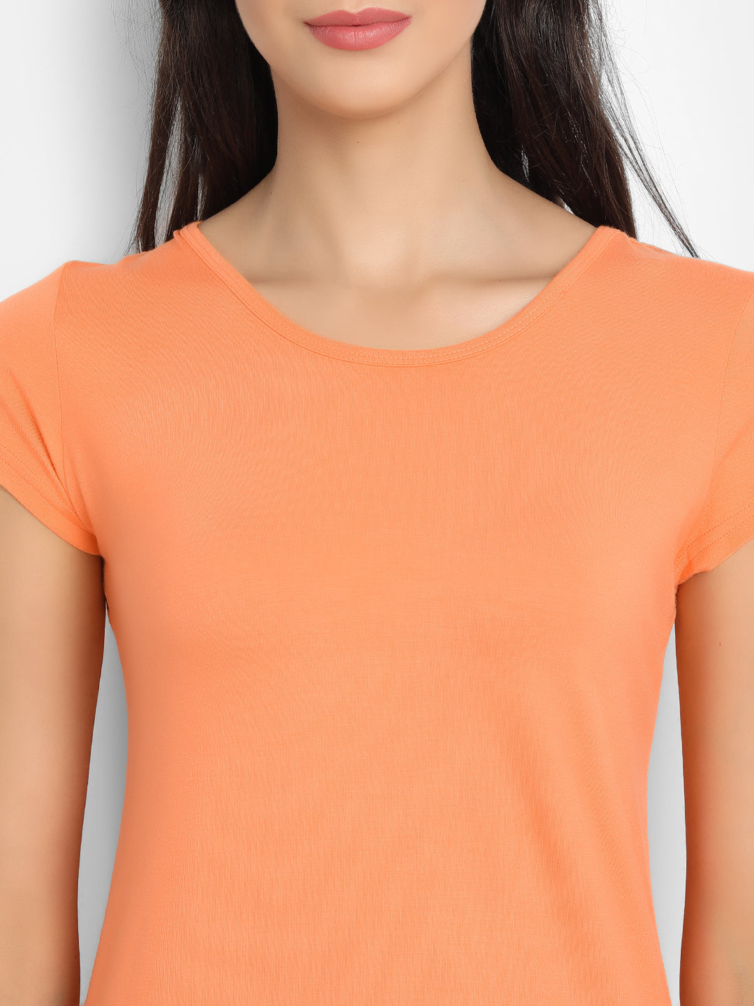 Women’s Bamboo Fabric Slim Fit H/S T-Shirt | Soft & Breathable | Pink