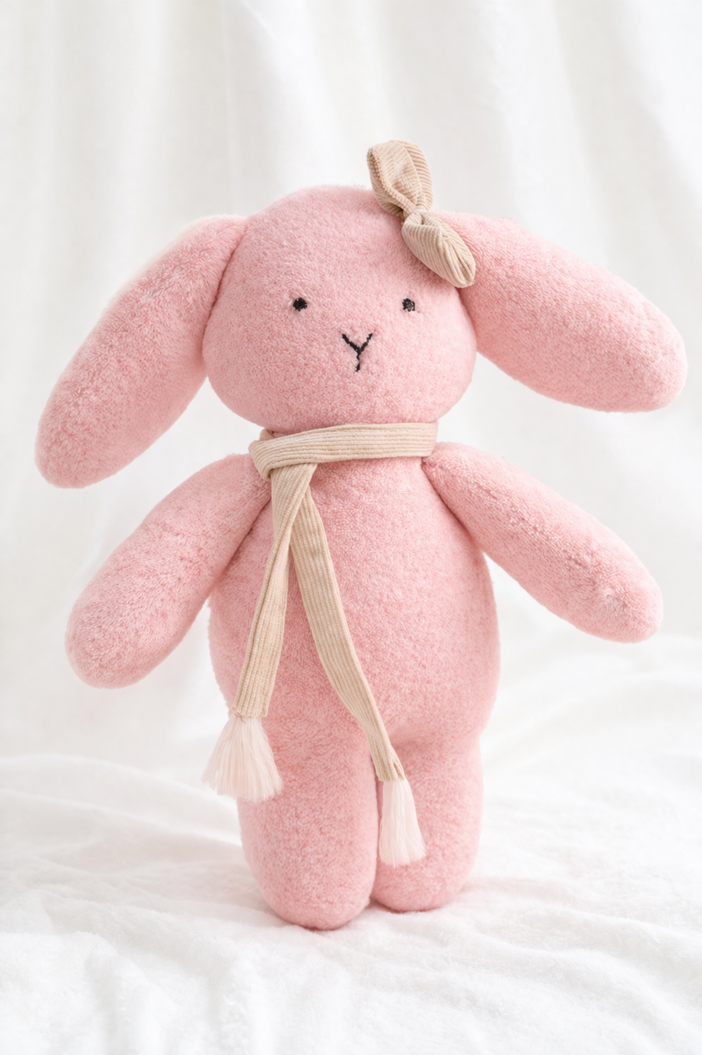 Noori Bunny Handmade Plush Doll | Bamboo Cotton Terry Soft Toy for Baby
