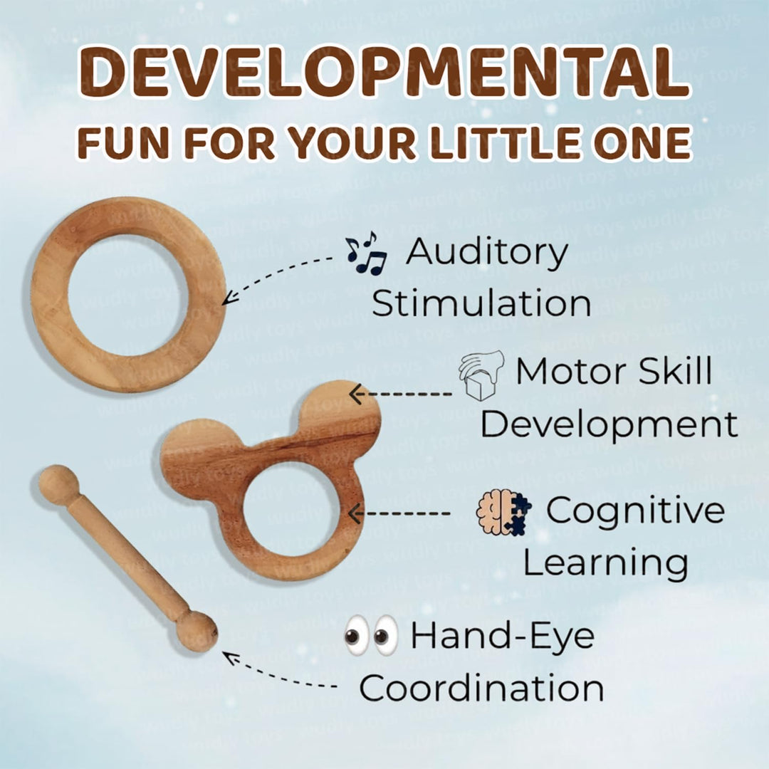 Wudly Wooden Neem Nature Teethers