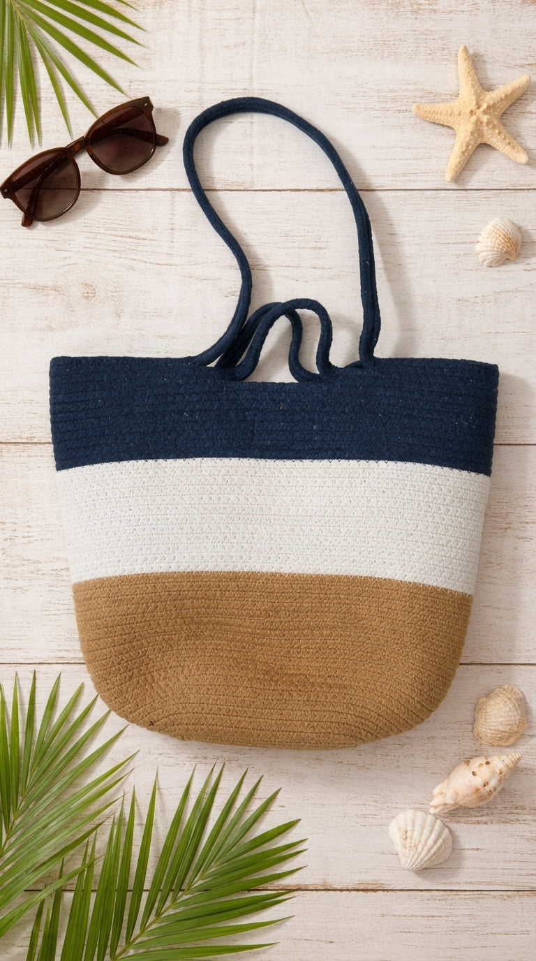 Onearth Harbor Weave Tote Bag