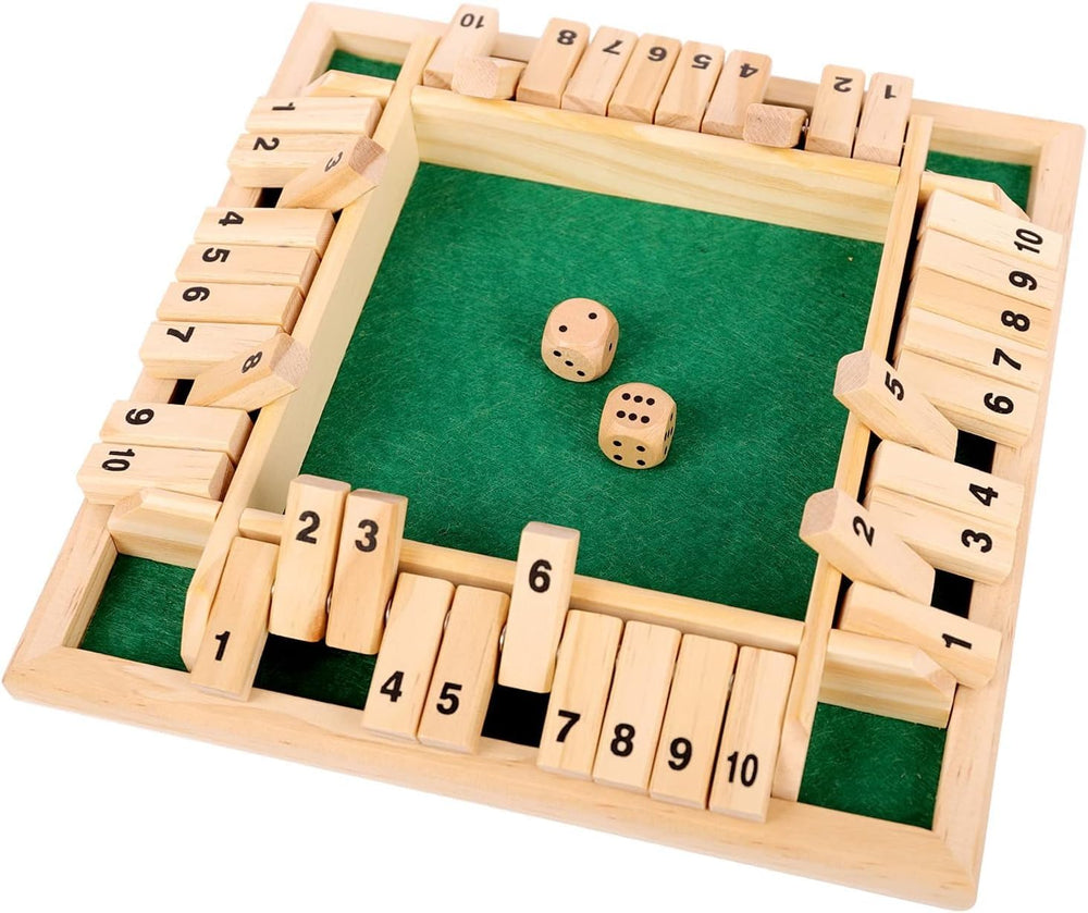 Wudly Wooden Classic Shut the Box Dice Game