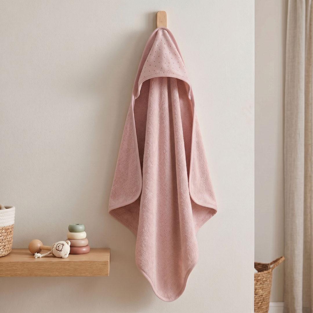 Country Village Hooded Towel with Dot