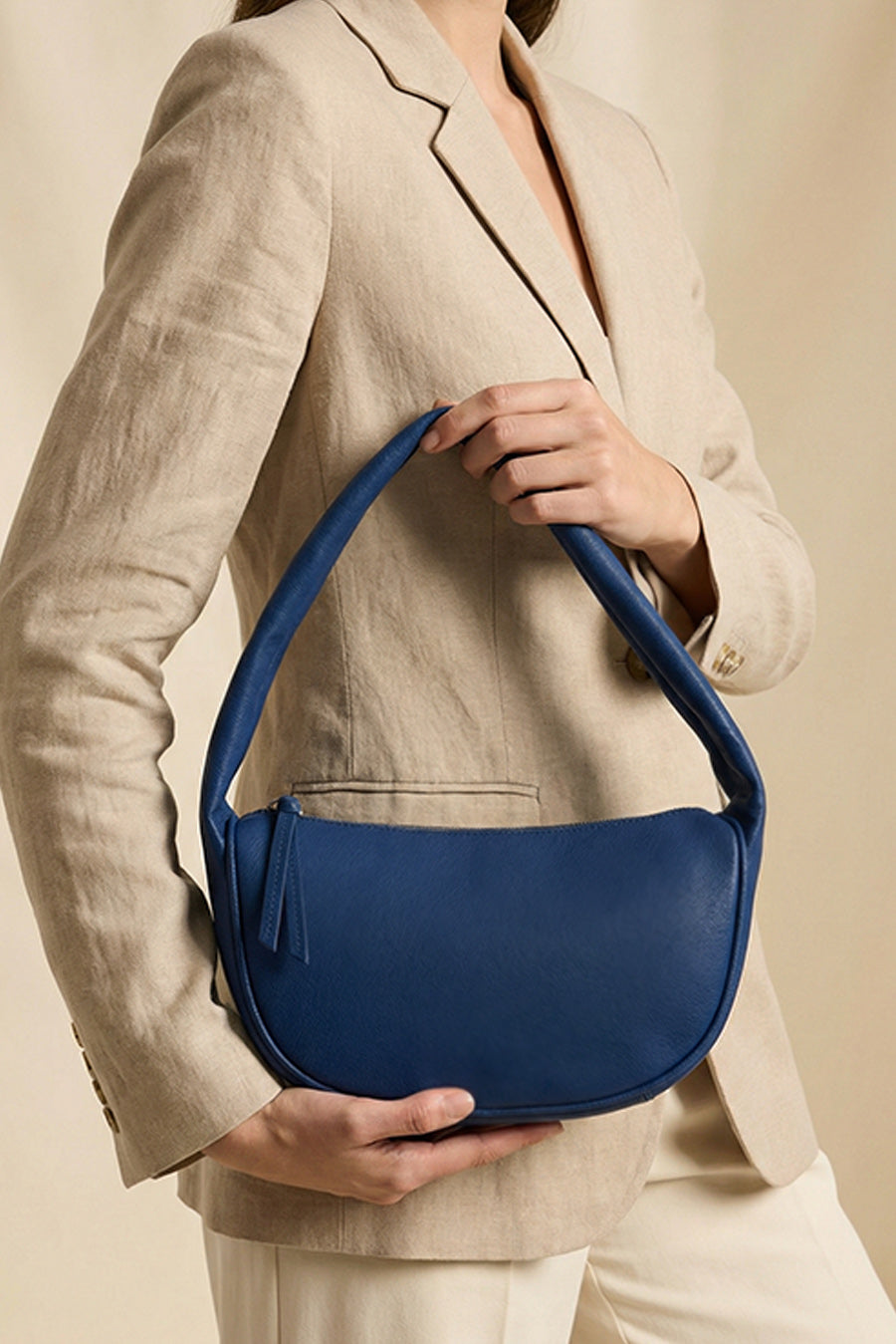 Cushy Vegan Leather Shoulder Bag
