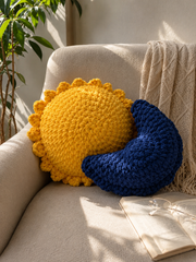 Ishmades Sun & Moon Crochet Cushion Combo