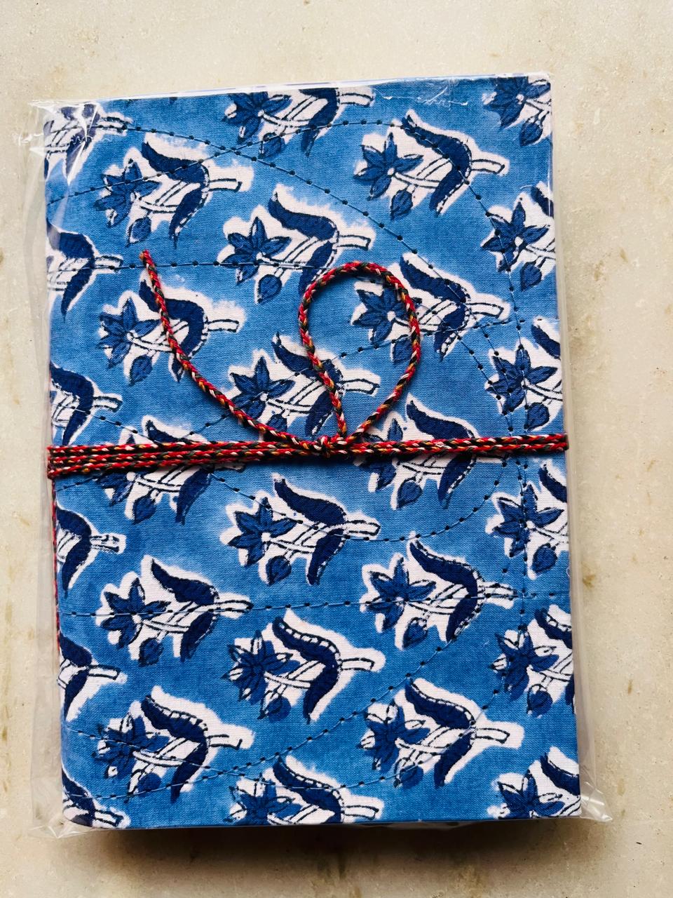 Handcrafted Fabric Diary | 18 × 13 cm | Peekaboo | Softbound with Strings