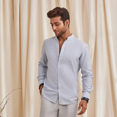 B77 Men's Formal Full Sleeves Organic Cotton Shirt